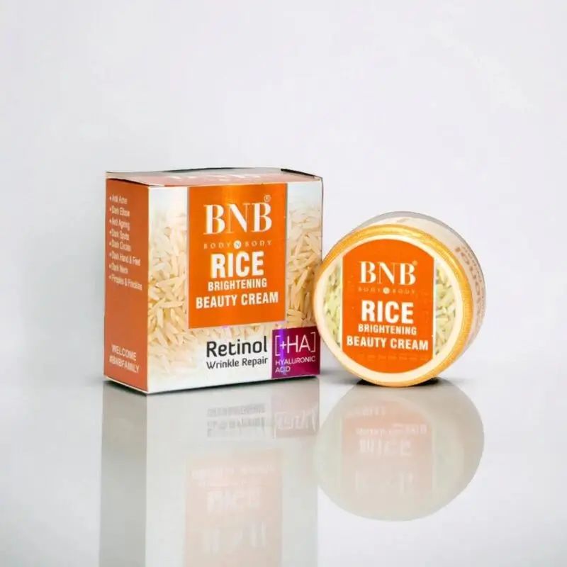 BNB Rice Brightening & Beauty Cream with Retinol + HA – Skin Whitening & Wrinkle Repair Formula