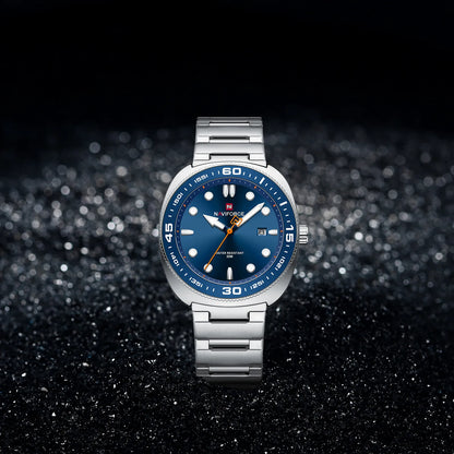 Product details of Naviforce NF9250 - S.BE.S Stylish & Trendy New Fashionable Stainless Steel Bracelet Wrist Watch For Men