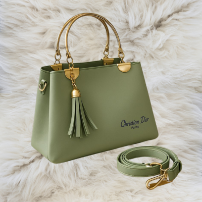 Luxury Designer Handbag for Women – Elegant Tote Bag with Tassel & Strap