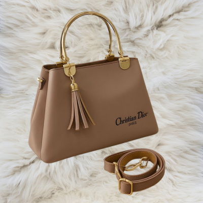 Luxury Designer Handbag for Women – Elegant Tote Bag with Tassel & Strap