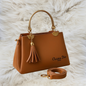 Luxury Designer Handbag for Women – Elegant Tote Bag with Tassel & Strap