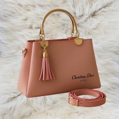 Luxury Designer Handbag for Women – Elegant Tote Bag with Tassel & Strap