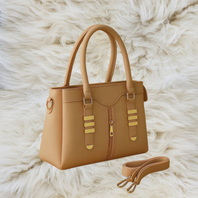 Luxury Handbag for Women – Elegant Tote Bag with Gold Detailing & Strap