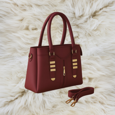 Luxury Handbag for Women – Elegant Tote Bag with Gold Detailing & Strap
