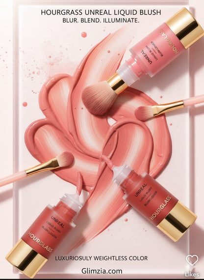 Hourglass Unreal Liquid Blush – Luxury Long-Lasting Blush 7Pcs Set