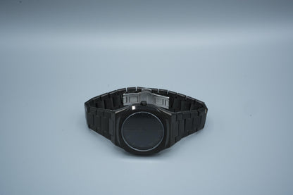 Aura Black Stainless Steel Men's Luxury Watch – Stylish & Durable Timepiece