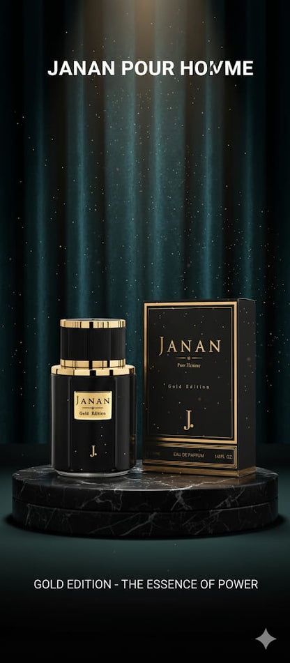 “Janan Pour Homme Gold Edition – Eau de Parfum 100 ml | Premium Men’s Fragrance”