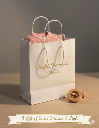 Soft Knit Baby Outfit Set – Bunny Design | Cozy Pink Sweater & Pants for Newborns & Toddlers