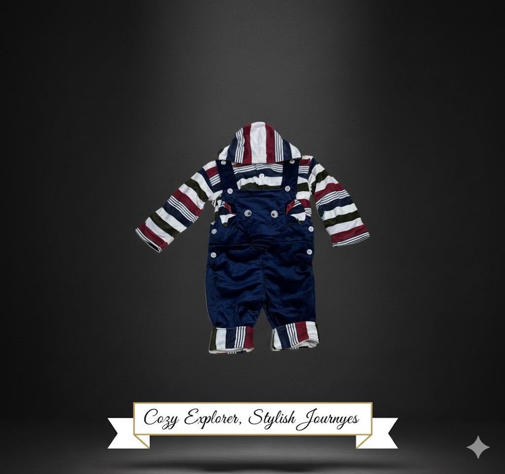 Adorable Baby Boy Corduroy Overall Set – Soft, Stylish & Durable Outfit for Little Explorers