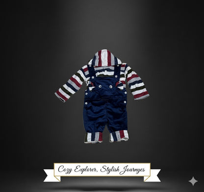 Adorable Baby Boy Corduroy Overall Set – Soft, Stylish & Durable Outfit for Little Explorers