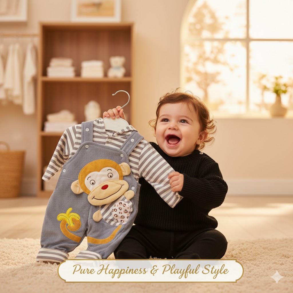 Adorable Monkey-Themed Baby Romper