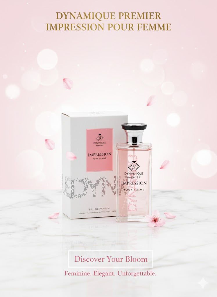 Dynamique Premier Impression Pour Femme Eau de Parfum – Long Lasting Floral Fragrance for Women, 100ml