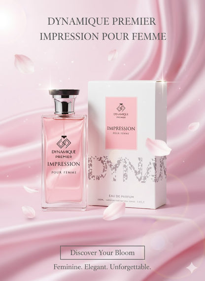 Dynamique Premier Impression Pour Femme Eau de Parfum – Long Lasting Floral Fragrance for Women, 100ml