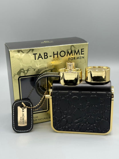 TAB-HOMME For Men Eau de Parfum – Long Lasting Luxury Fragrance | Bold, Masculine Scent with Notes of Strength, Charisma & Legacy | 100ml