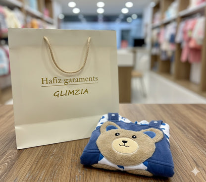 Adorable Baby Bear Winter Romper – Soft Fleece Hooded Jumpsuit for Newborns & Infants